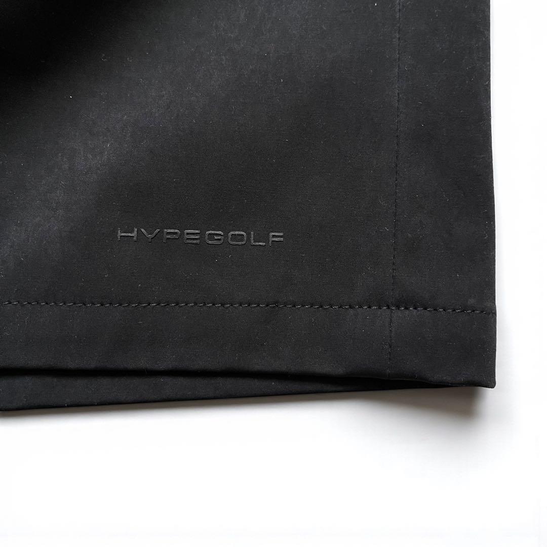 未使用 タグ付き HYPEGOLF ハリ感素材 ハーフパンツ size L 黒