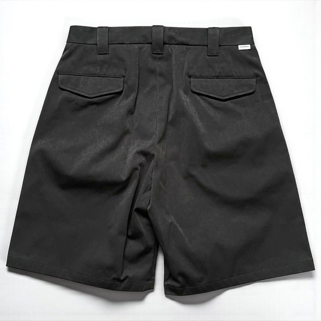 未使用 タグ付き HYPEGOLF ハリ感素材 ハーフパンツ size L 黒
