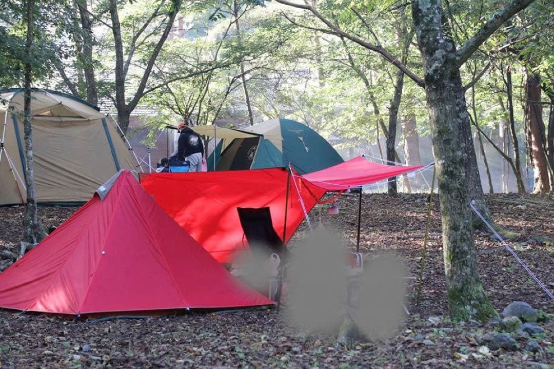 テンマク　CAMPANDA テント タープ　セット　赤　廃盤品