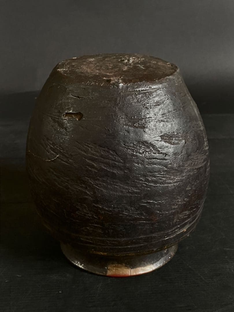 『母』 時代 古備前 肩衝 壺 花入 備前焼 古窯 古壺 花瓶 花器 （C①）
