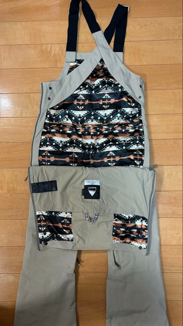 BURTON ビブパンツ Sサイズ　レディース　バートン　ベージュ