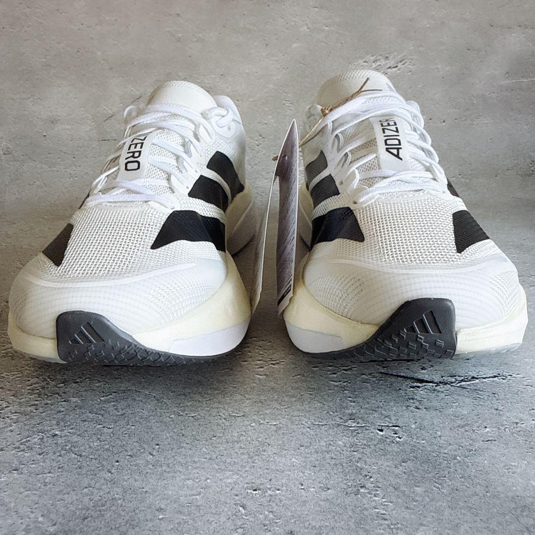 新品　アディダス　adidas アディゼロ ボストン13M ホワイト　26.5
