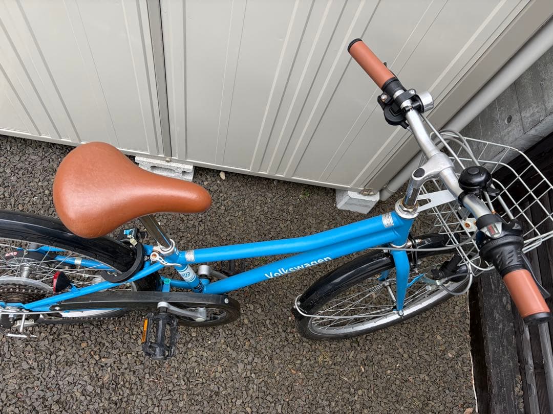 札幌市内での受け渡し　Volkswagen 24インチ子供用自転車 青