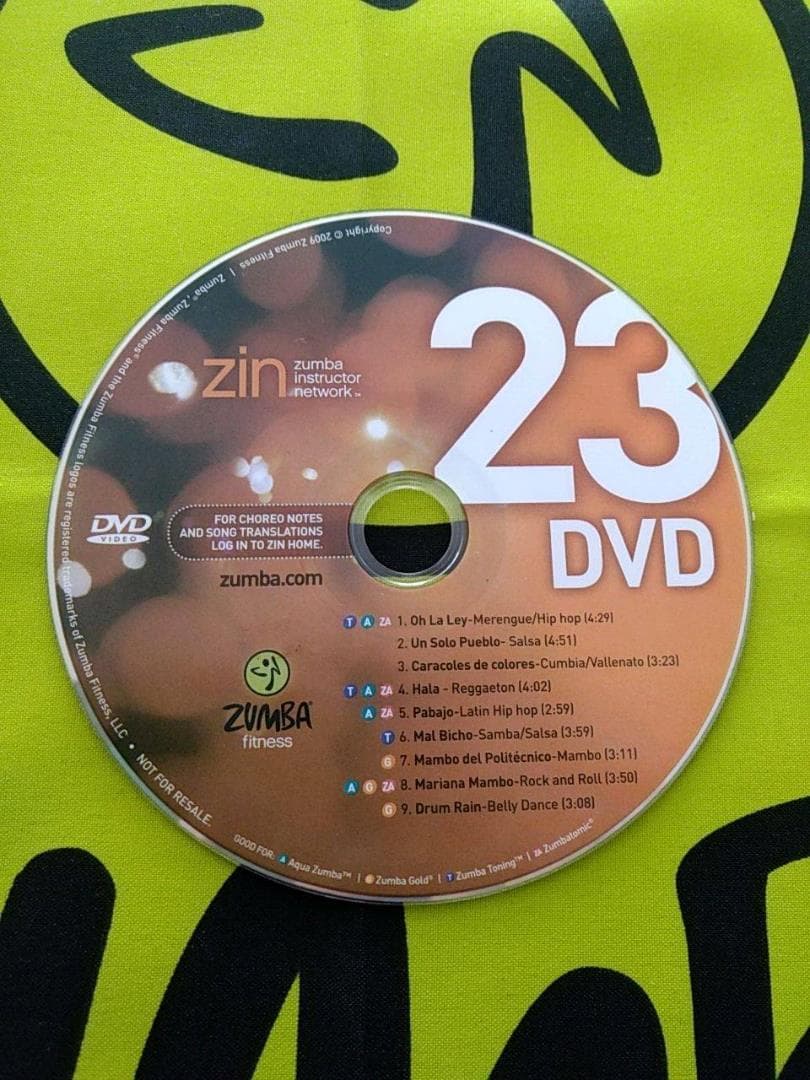 ZUMBA　ズンバ　ZIN23　CD＆DVD　インストラクター専用　希少