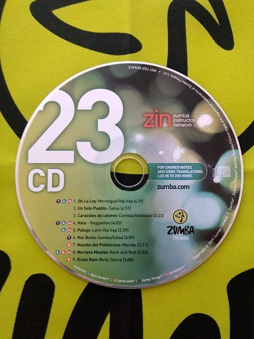 ZUMBA　ズンバ　ZIN23　CD＆DVD　インストラクター専用　希少