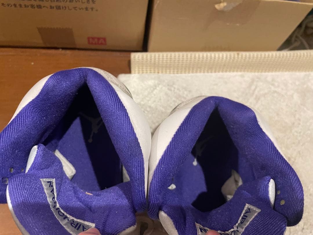 Air Jordan 5 ホワイト/パープル　　27センチ