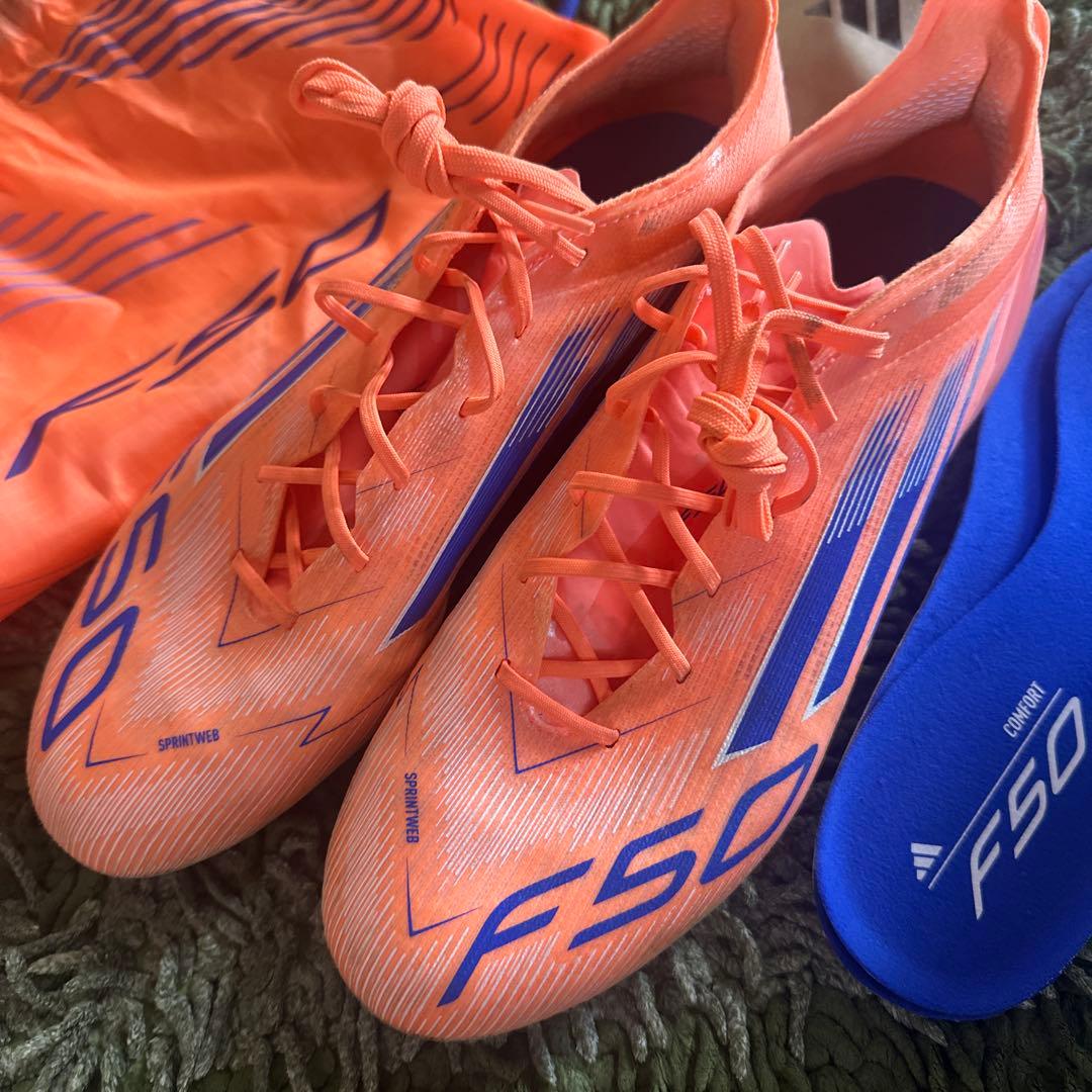 adidas F50 サッカーシューズ オレンジ/ブルーSG