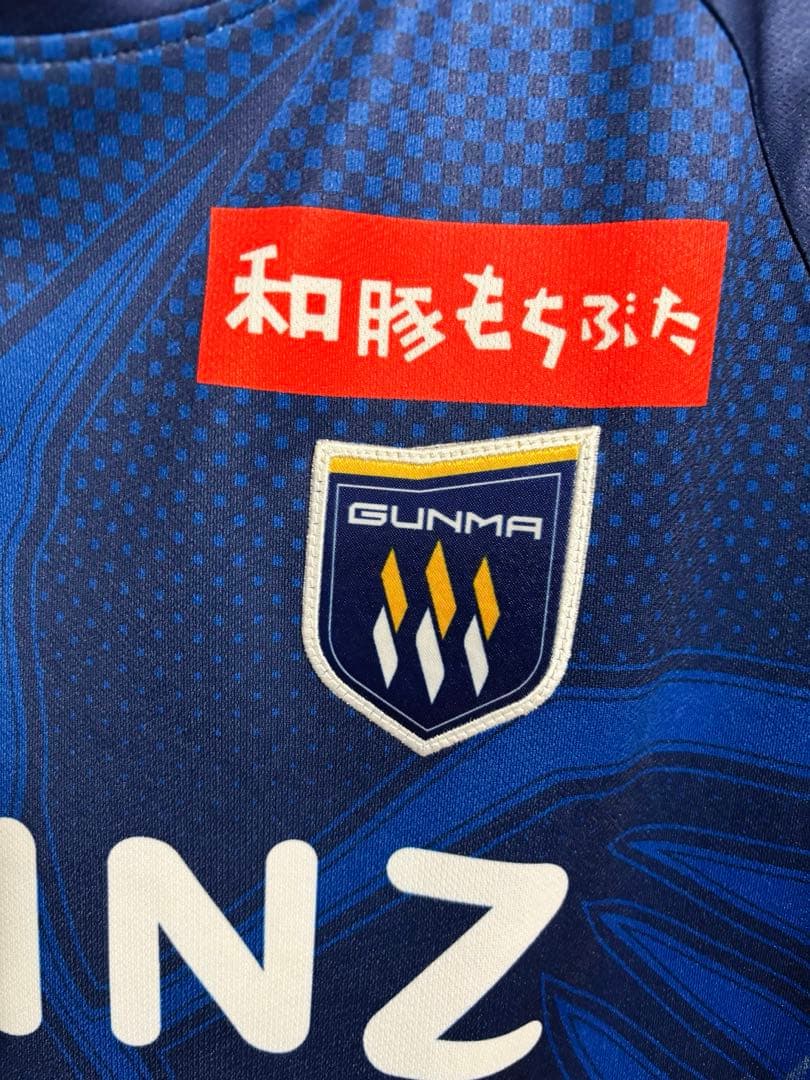 ザスパ群馬選手サイン入り2025オーセンティックユニフォーム1半袖（背番号なし）