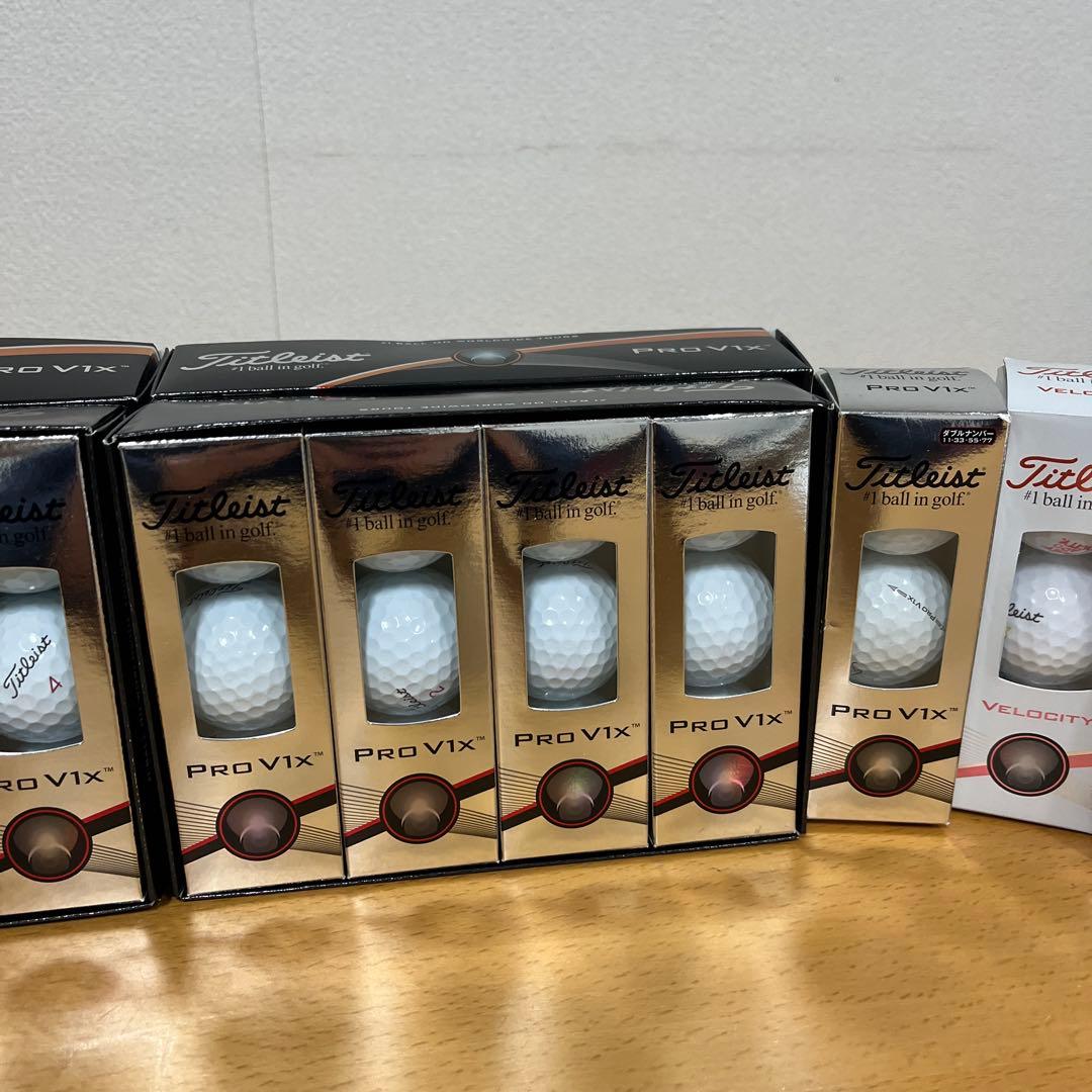 Titleist Pro V1x 27球+velocity6球 新品未使用