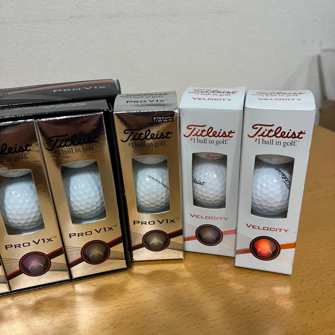 Titleist Pro V1x 27球+velocity6球 新品未使用