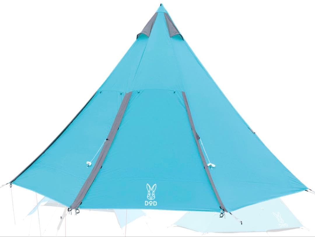 廃盤モデル　DOD 2ROOMワンポールテント T4-201 ターコイズカラー