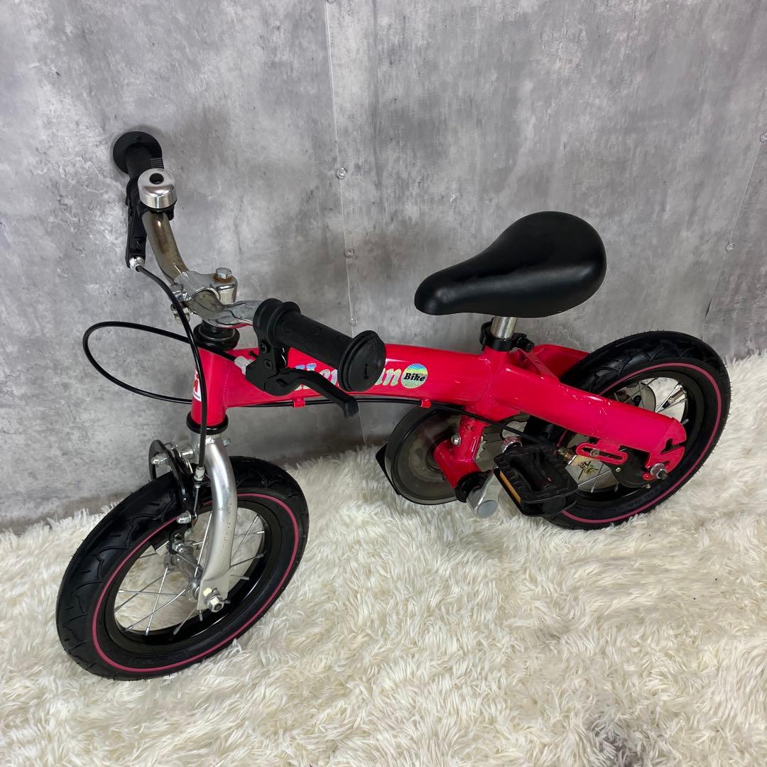 【極美品】へんしんバイク　ピンク　12インチ
