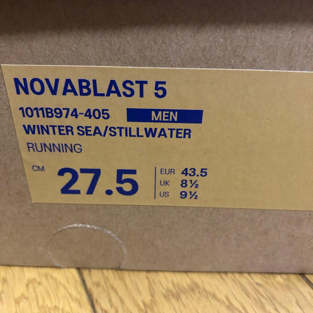 asics　アシックス NOVABLAST 5　27.5ｃｍ　メンズ　ブルー