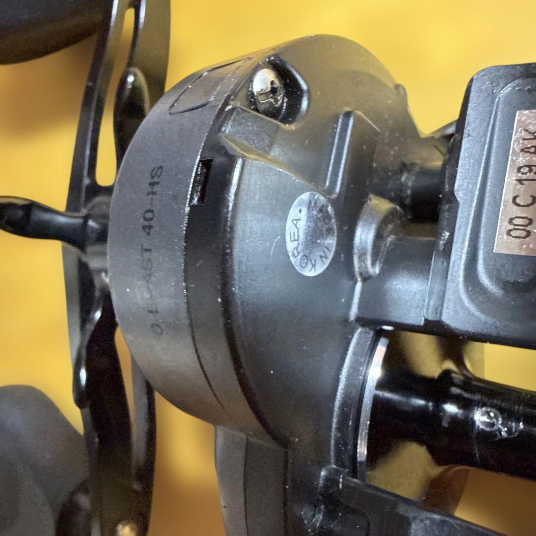 abugarcia revo beast ハイギア。バリアル100ミリ付き。