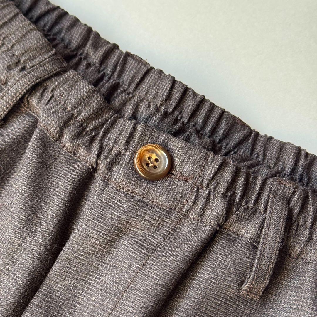 メンズウェア 8G SHOOT ONE TUCK WOOL BLEND PANTS BROWN