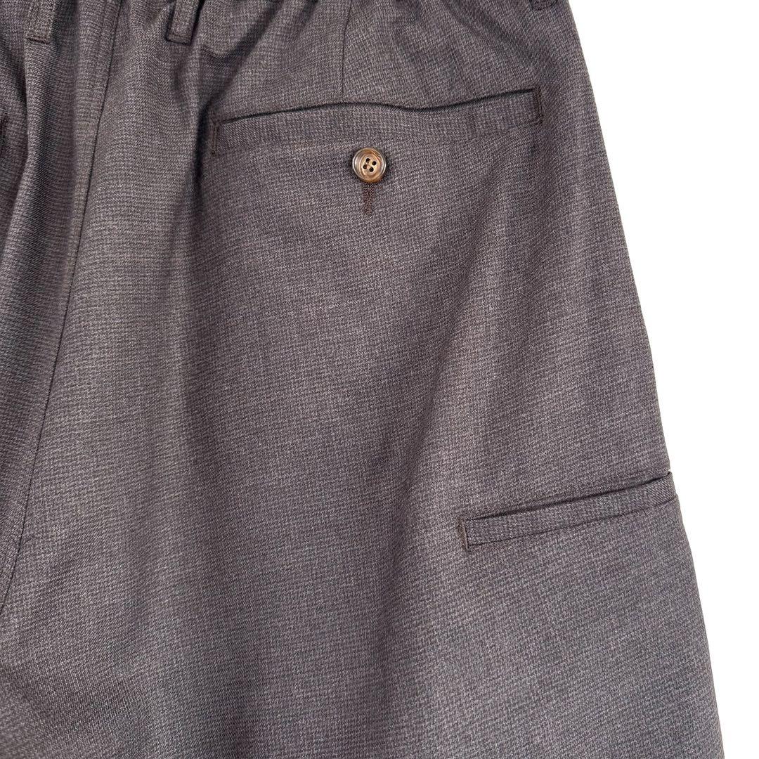 メンズウェア 8G SHOOT ONE TUCK WOOL BLEND PANTS BROWN