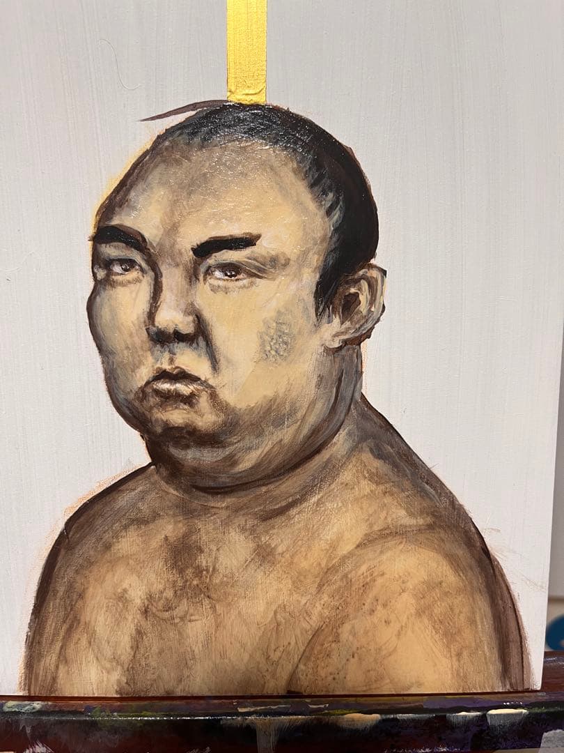 【原画】力士のアクリル画