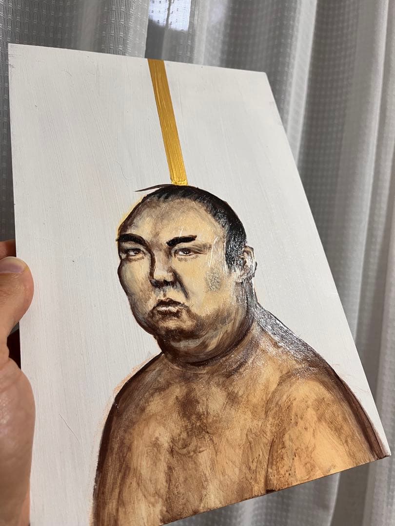 【原画】力士のアクリル画