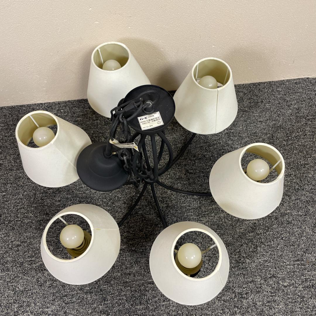 【良品】ユーワ YPL-368 シャンデリア 6灯　アンティーク