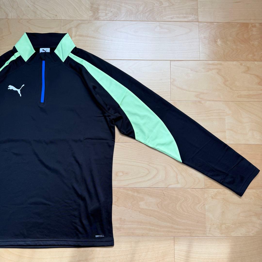 PUMA プーマ　サッカーウェア　上下セット　長袖　パンツ　黒ブラック　L 新品