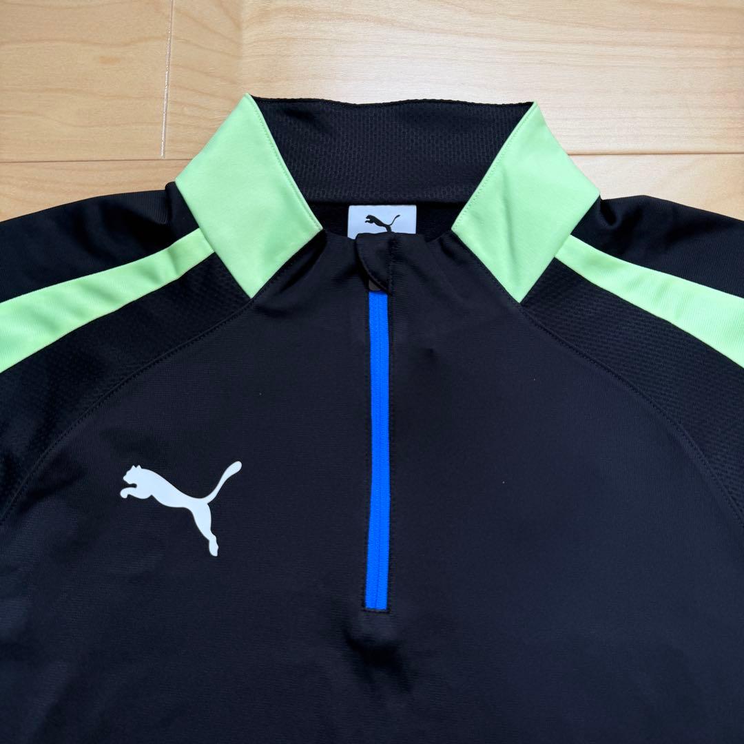 PUMA プーマ　サッカーウェア　上下セット　長袖　パンツ　黒ブラック　L 新品