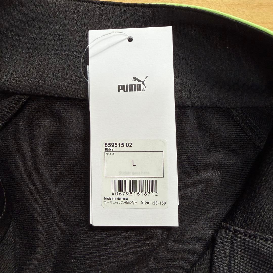 PUMA プーマ　サッカーウェア　上下セット　長袖　パンツ　黒ブラック　L 新品