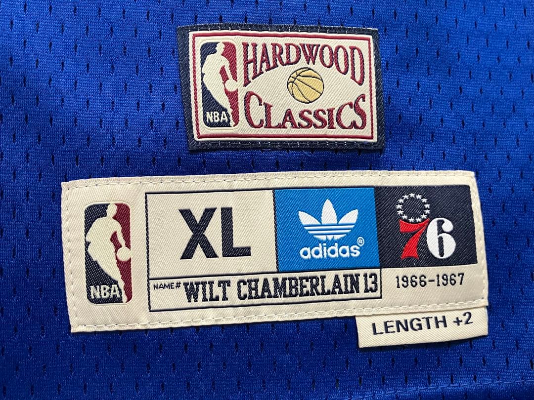 NBA 伝説 76ers　ウィルト・チェンバレン　ユニフォーム　シクサーズ