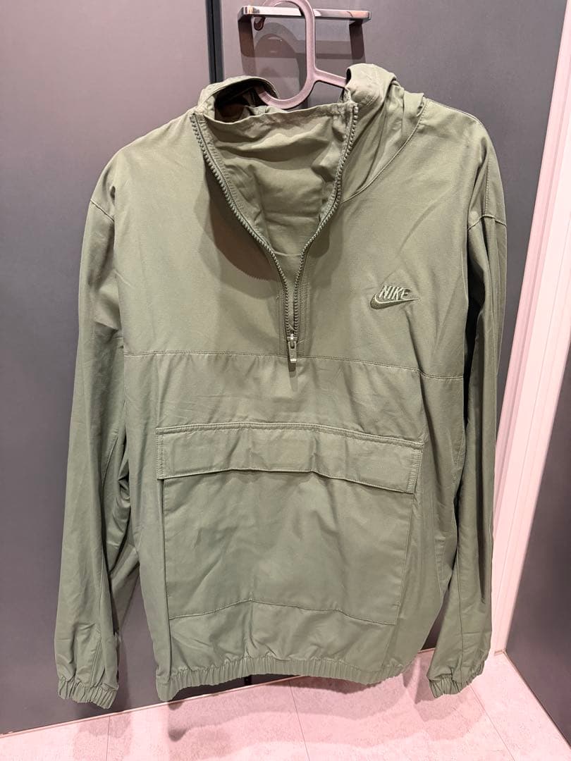 Nike ハーフジップ ウィンドブレーカー XL オリーブグリーン