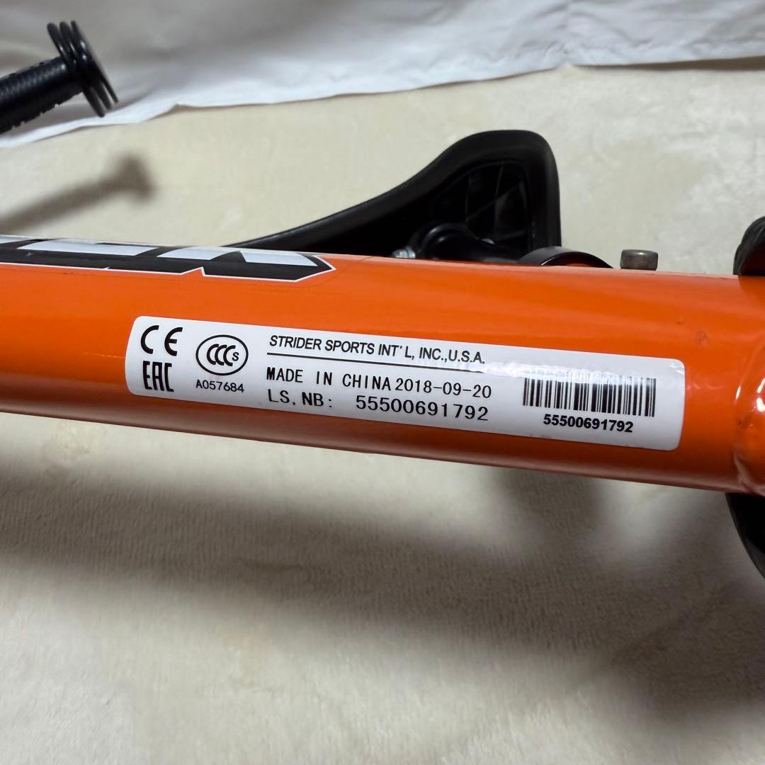 STRIDER SPORTS BalanceBike 12インチ オレンジ美品