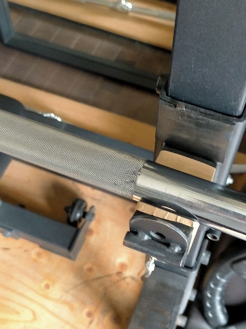アイロテック 180cm バーベルシャフト ナイロングリップ付き