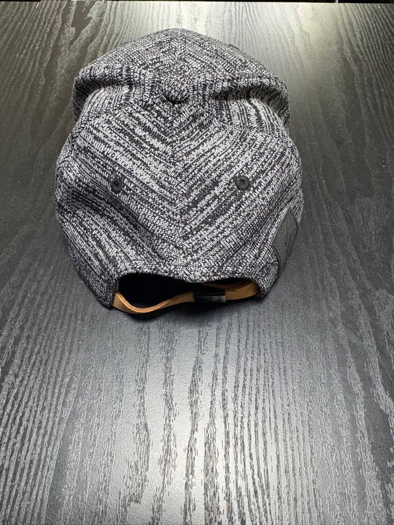 adidas golfグレー ストライプ キャップ ニット