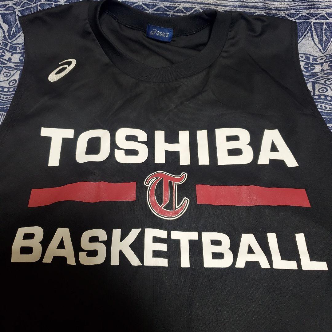 TOSHIBA バスケットボールシャツ 番号43 黒
