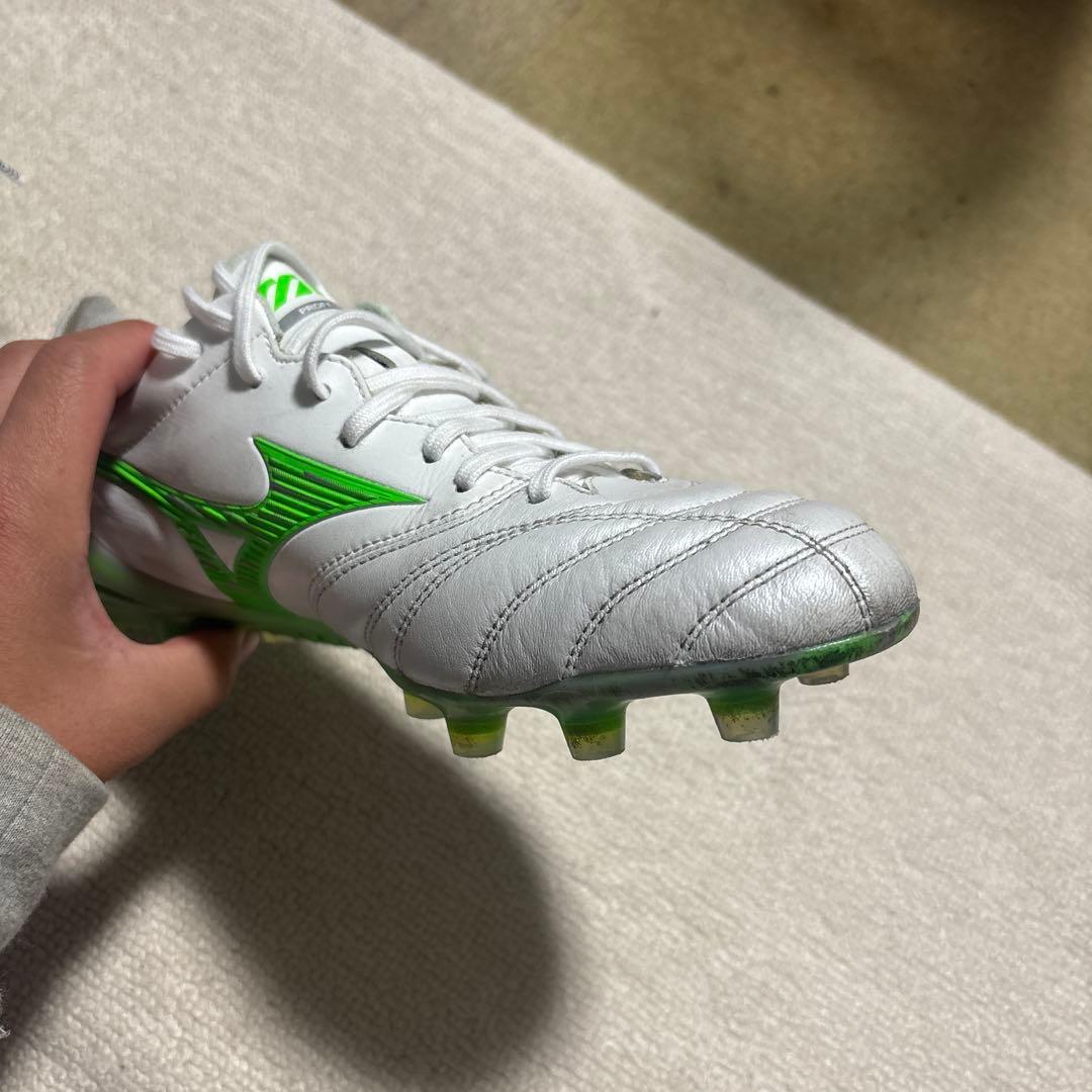 Mizuno Morelia II サッカーシューズ ホワイト/グリーン