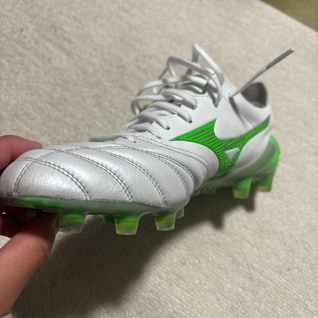 Mizuno Morelia II サッカーシューズ ホワイト/グリーン