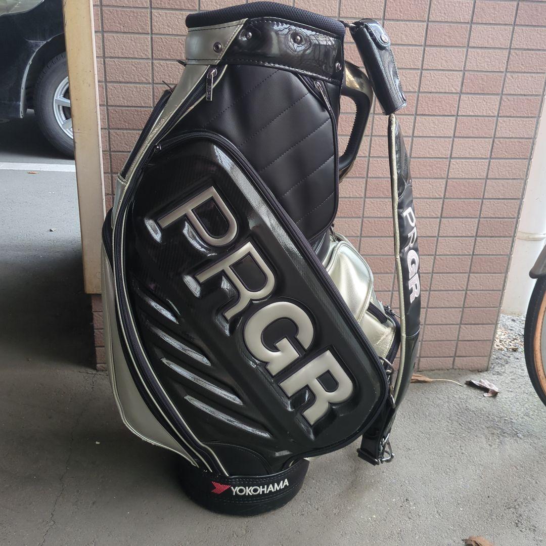 PRGR プロギア キャディーバッグ ブラック、シルバー