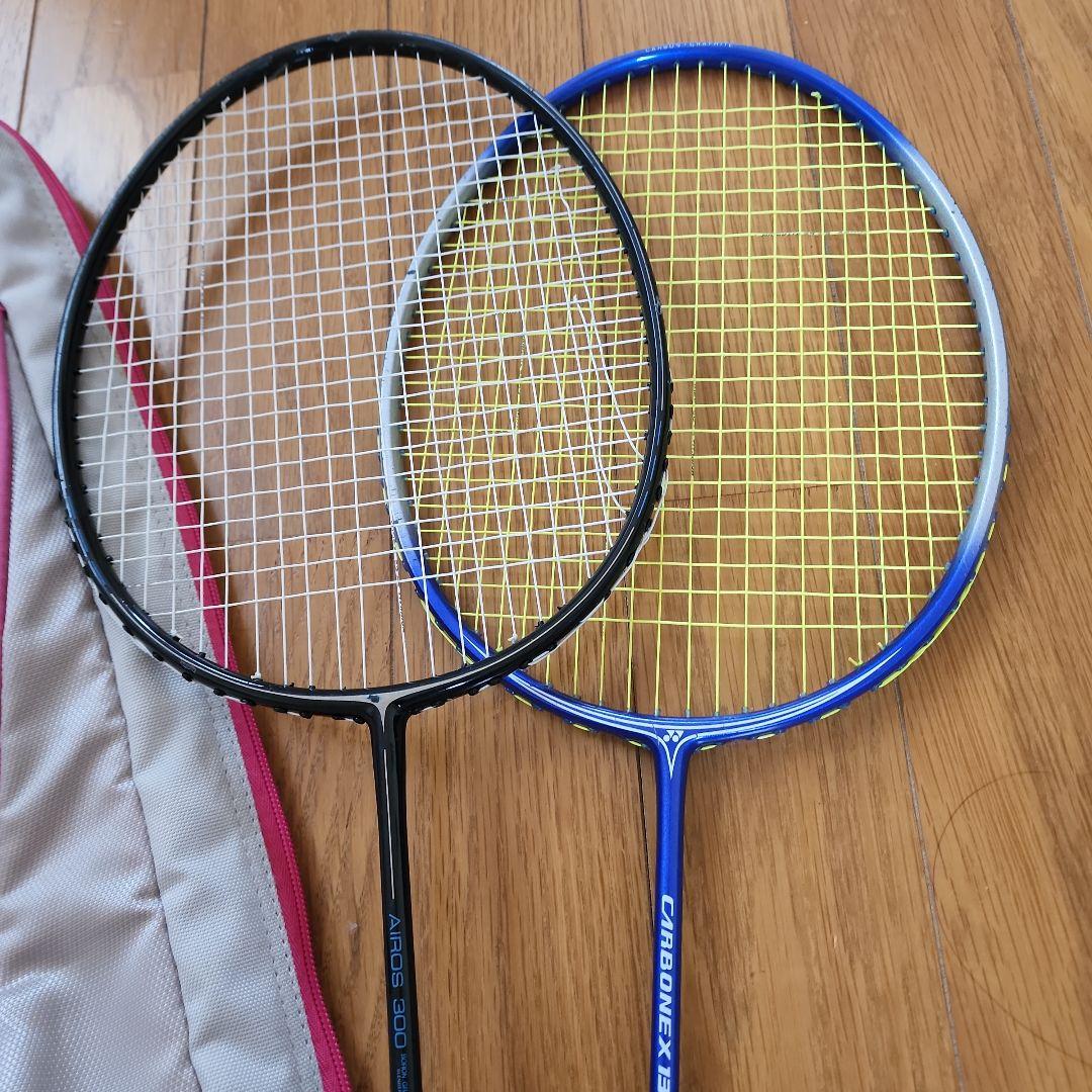 バドミントン ラケット2本セット バッグ付き