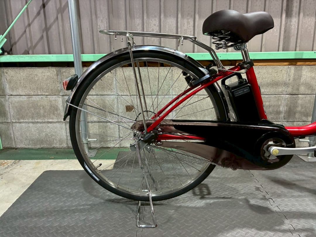 №8797 電動自転車Panasonic ビビDX 26インチ レッド
