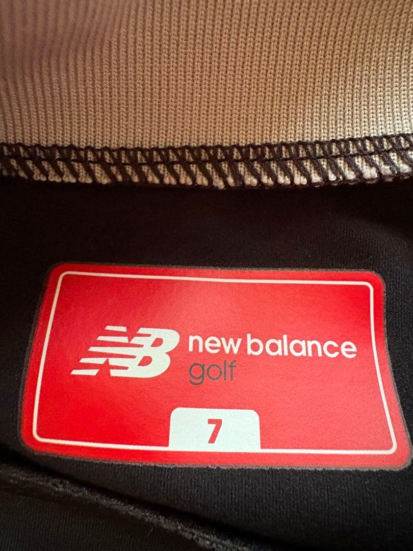 new balance golf メンズシャツ サイズ7 黒