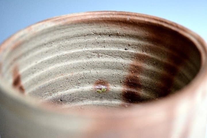 古備前 火襷 水指 漆蓋付 茶道具 骨董 桃山江戸時代