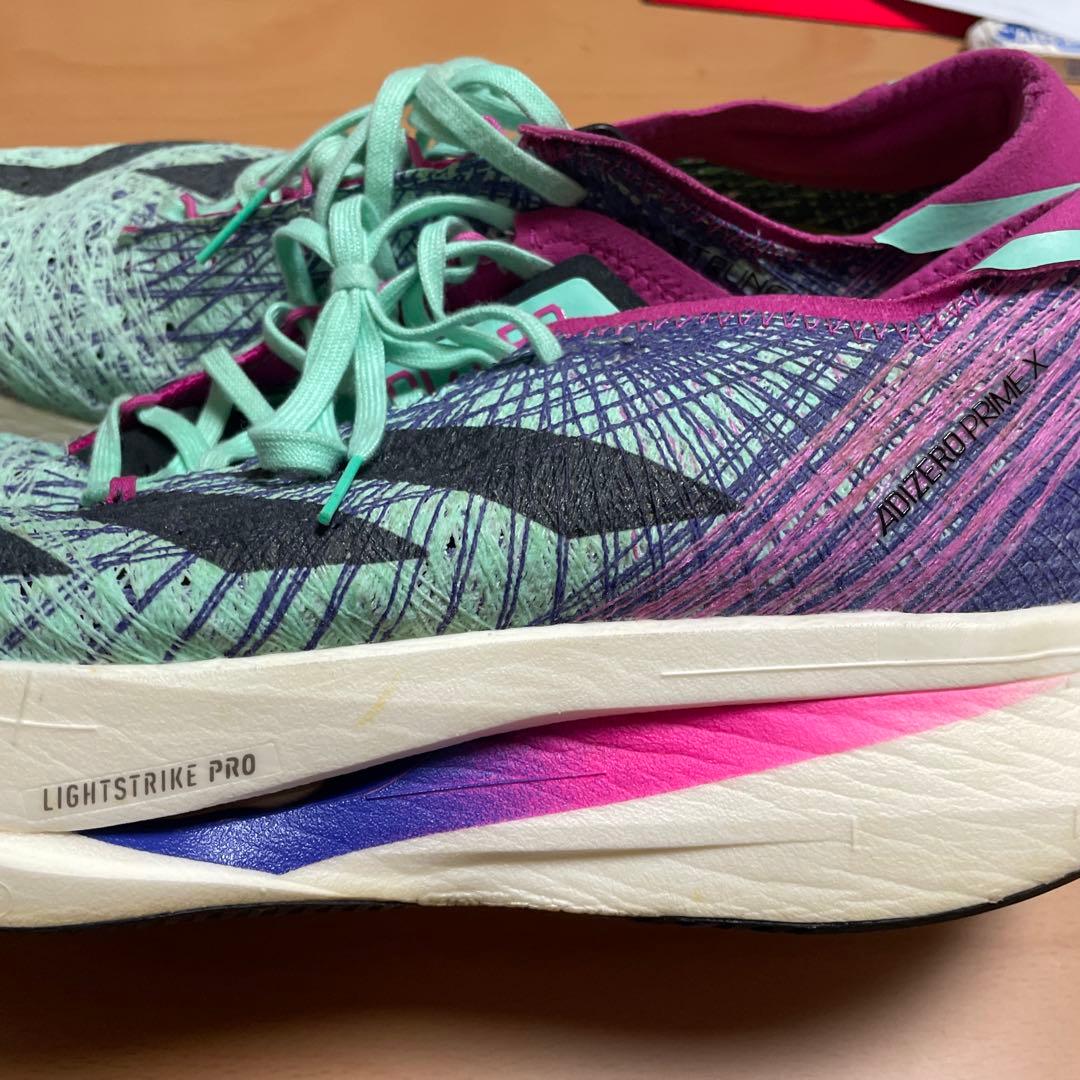 adidas ADIZERO スパイクシューズ ミントグリーン/パープル