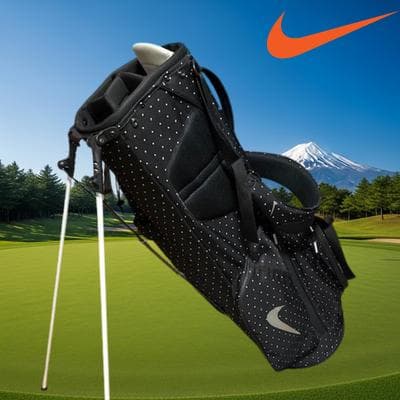 NIKE スポーツライト スタンド型 キャディバッグ ブラック ドット柄 匿名