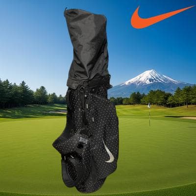 NIKE スポーツライト スタンド型 キャディバッグ ブラック ドット柄 匿名