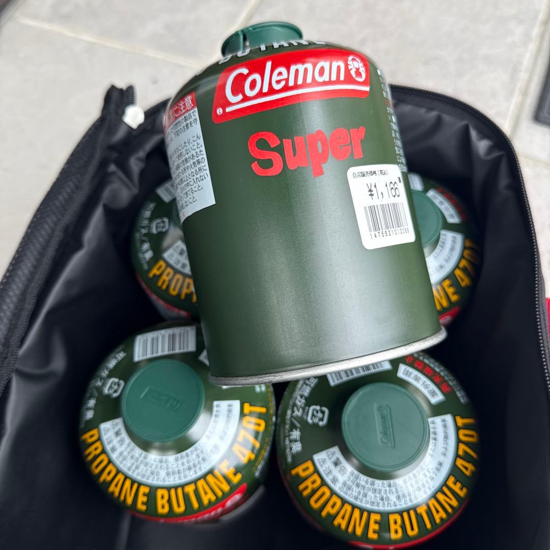 Coleman 純正LPガス燃料470G 6本セット　ケース付き　お値下げ可能