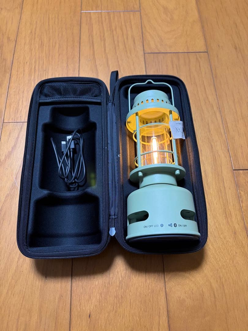 スピーカー搭載LEDランタン　ミントグリーン