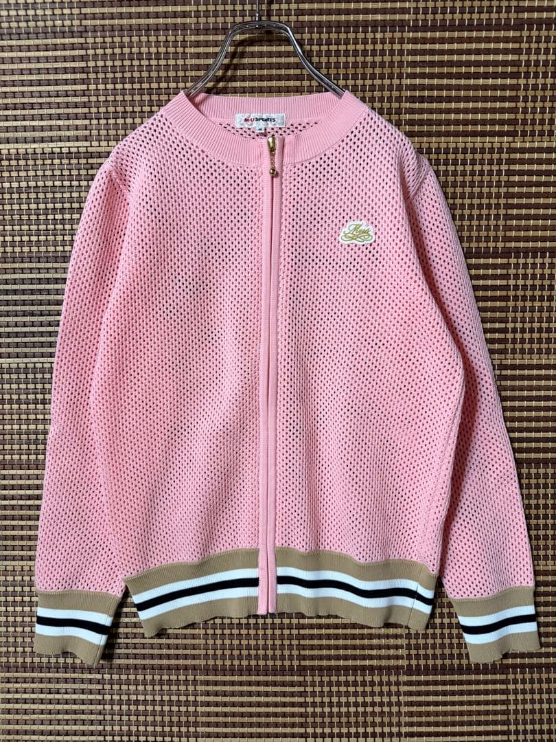 M・U SPORTS スポーティメッシュ長袖ニットジャケット 定価¥39600