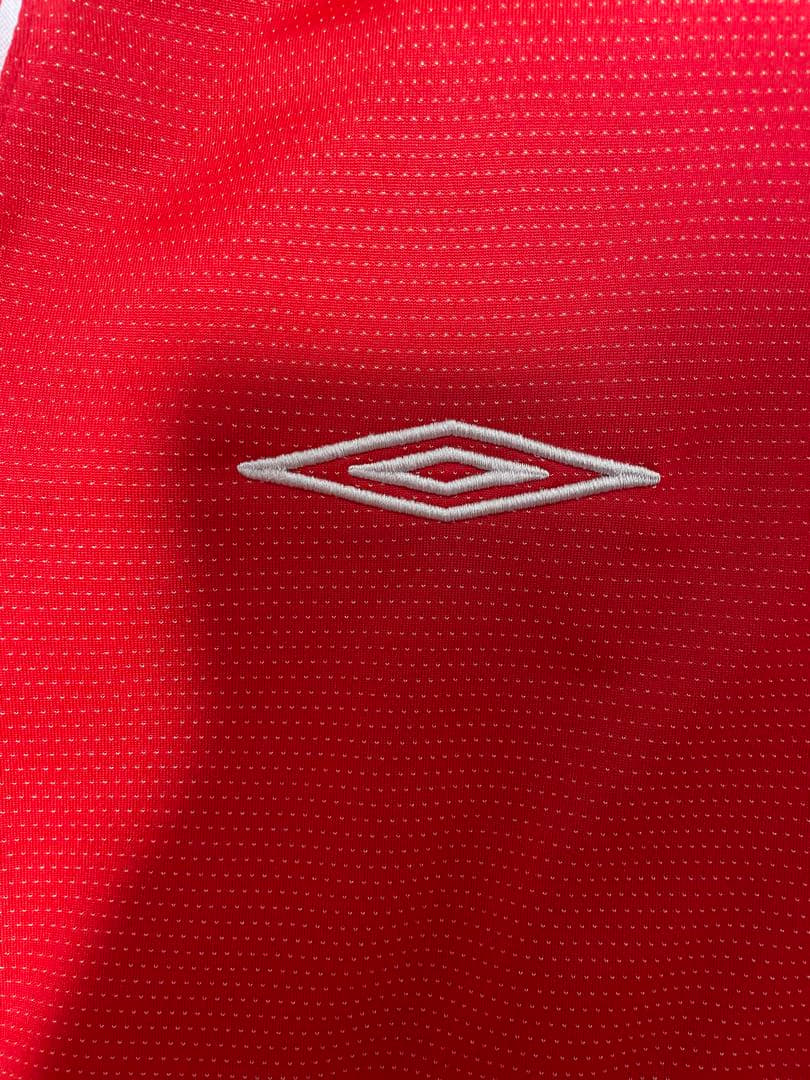 希少　UMBRO イングランド代表 長袖2004-2006 赤 Mオフィシャル