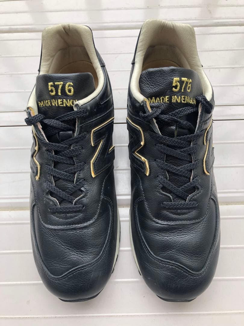 New Balance LM576BK UK 28cmブラック×ゴールド